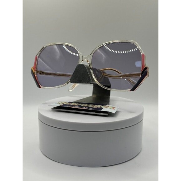 Vintage Oversize Sunglasses | NOS | Drop Temple Style | Oleg Cassini 1980s-1990s - Picture 2 of 10